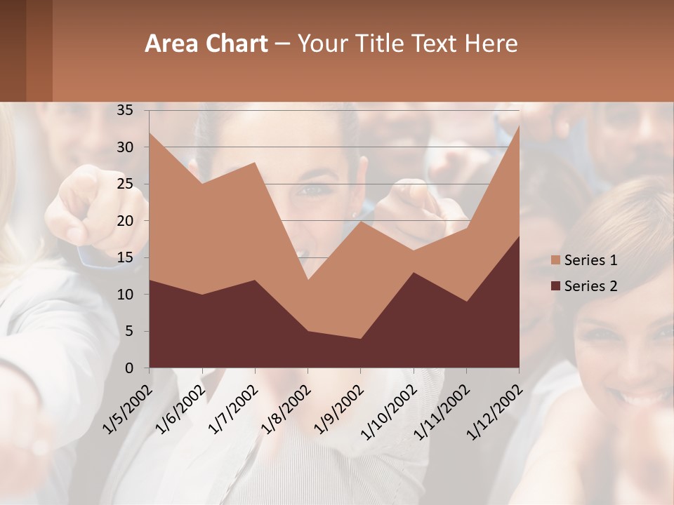 A Group Of People Pointing At The Camera PowerPoint Template
