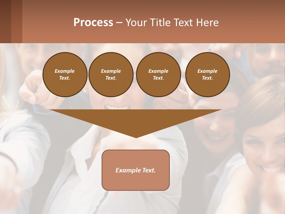A Group Of People Pointing At The Camera PowerPoint Template