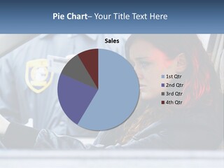 A Woman Sitting In A Car Holding A Cell Phone PowerPoint Template