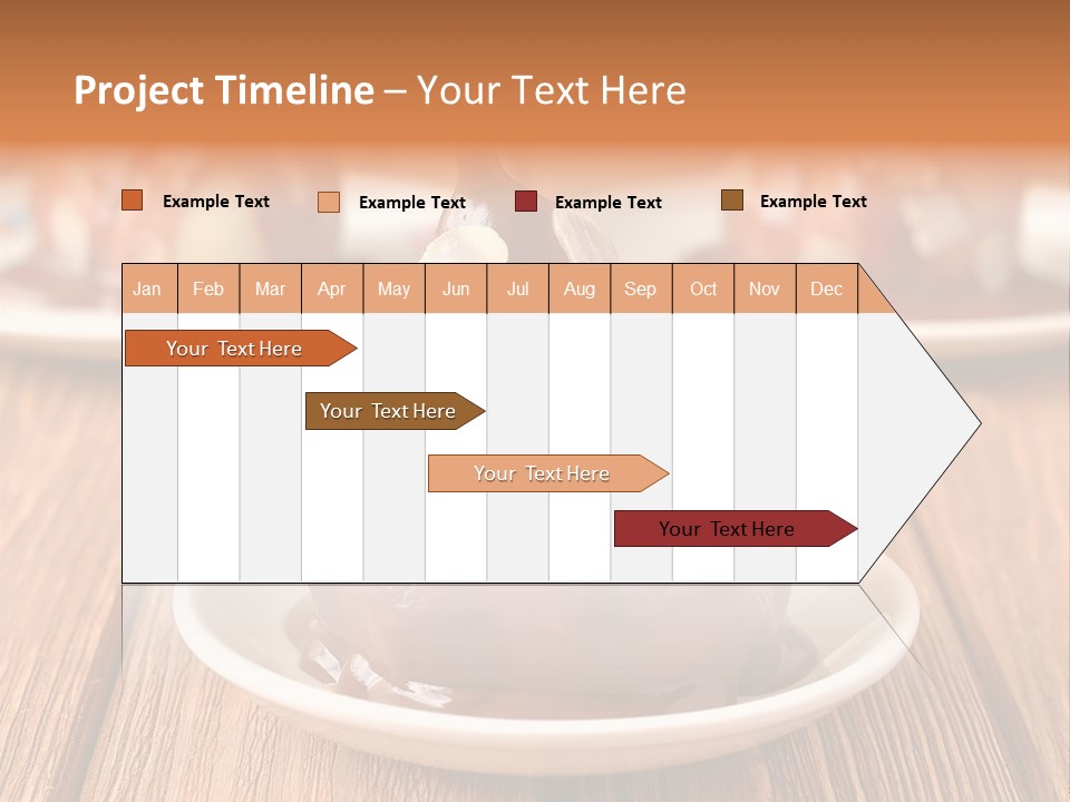 A Plate With Three Pieces Of Chocolate Covered Pears PowerPoint Template