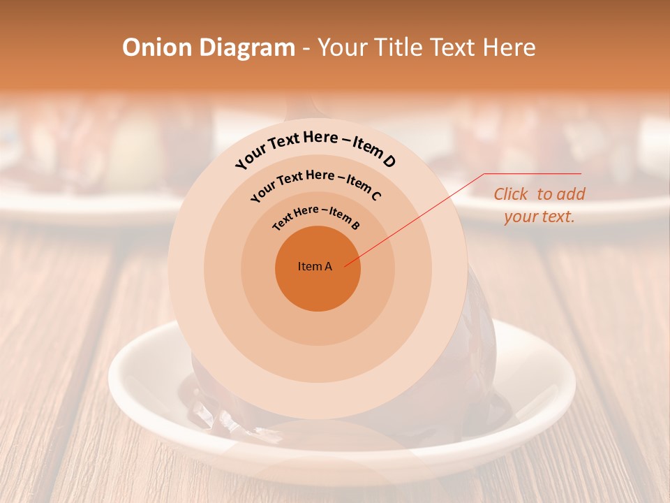 A Plate With Three Pieces Of Chocolate Covered Pears PowerPoint Template