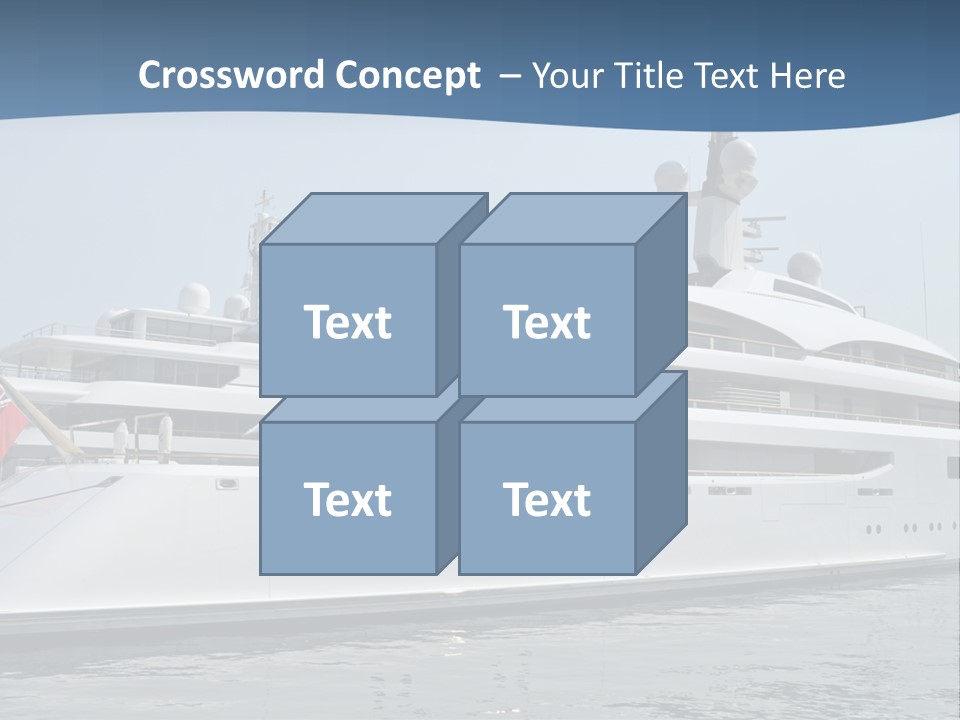 A Large White Boat In A Body Of Water PowerPoint Template