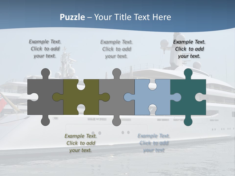 A Large White Boat In A Body Of Water PowerPoint Template