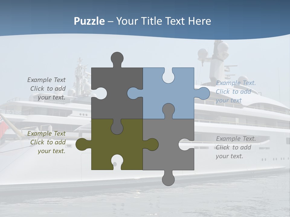 A Large White Boat In A Body Of Water PowerPoint Template