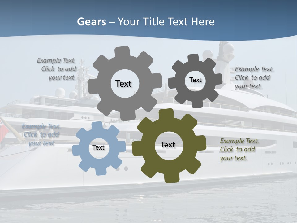 A Large White Boat In A Body Of Water PowerPoint Template