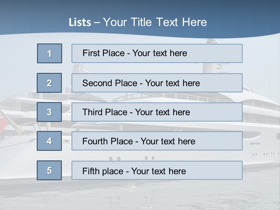 A Large White Boat In A Body Of Water PowerPoint Template