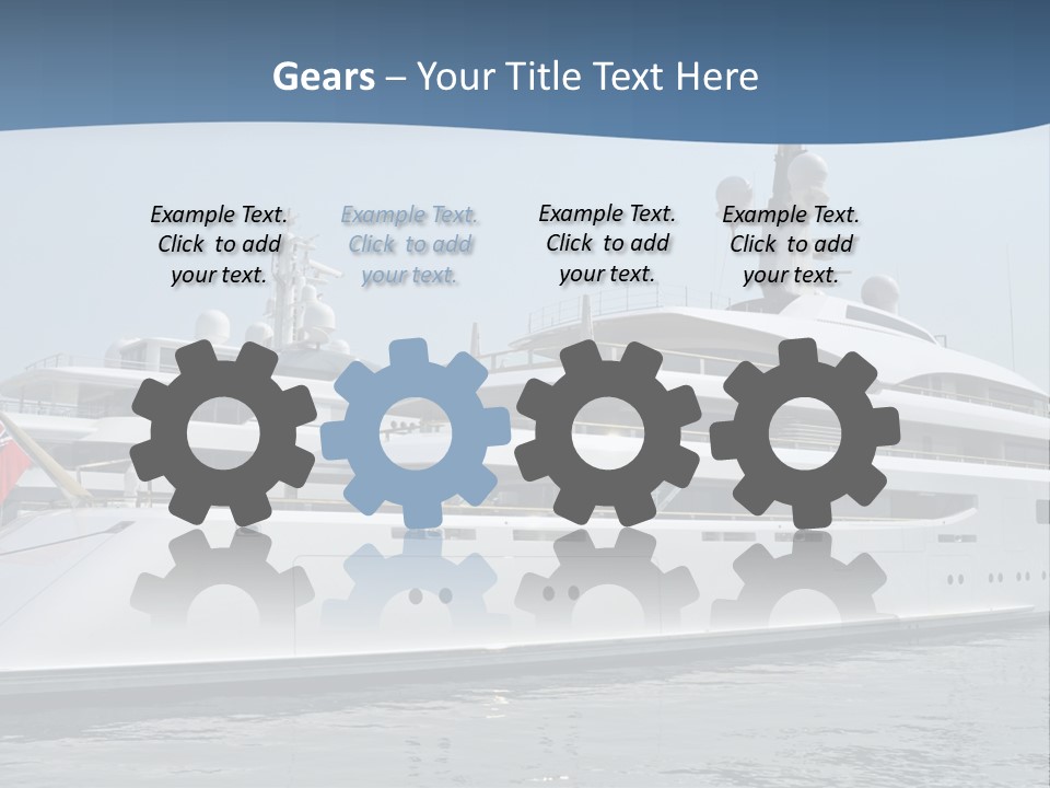 A Large White Boat In A Body Of Water PowerPoint Template