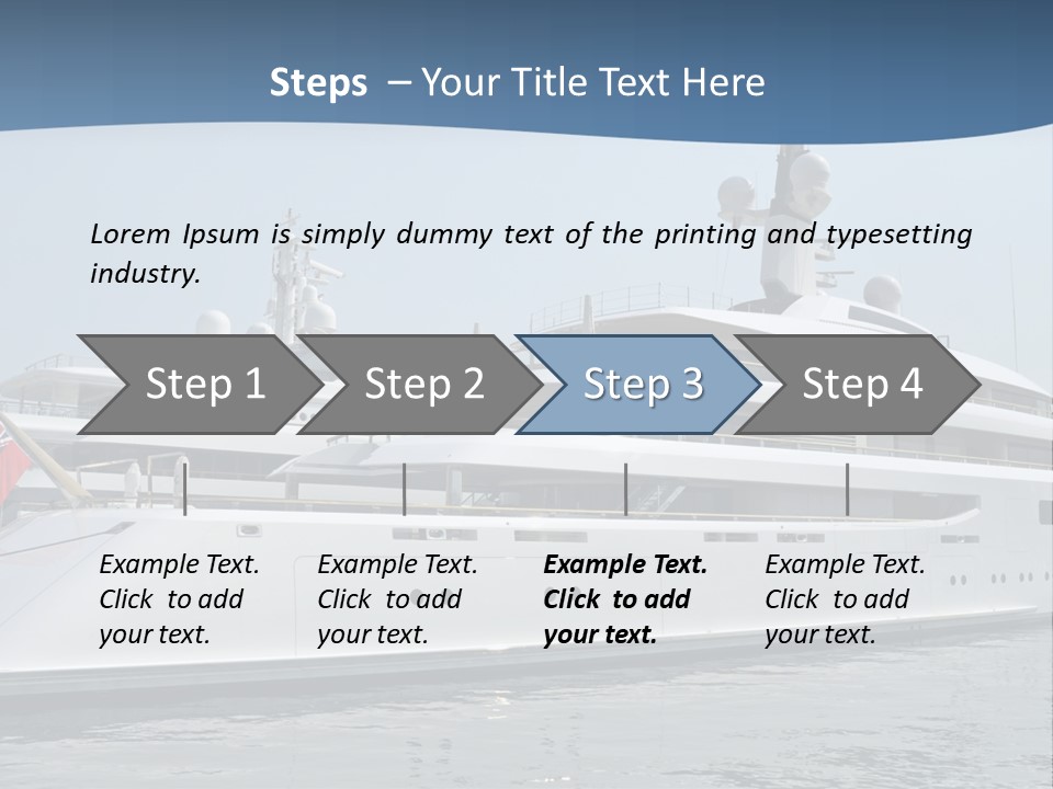 A Large White Boat In A Body Of Water PowerPoint Template