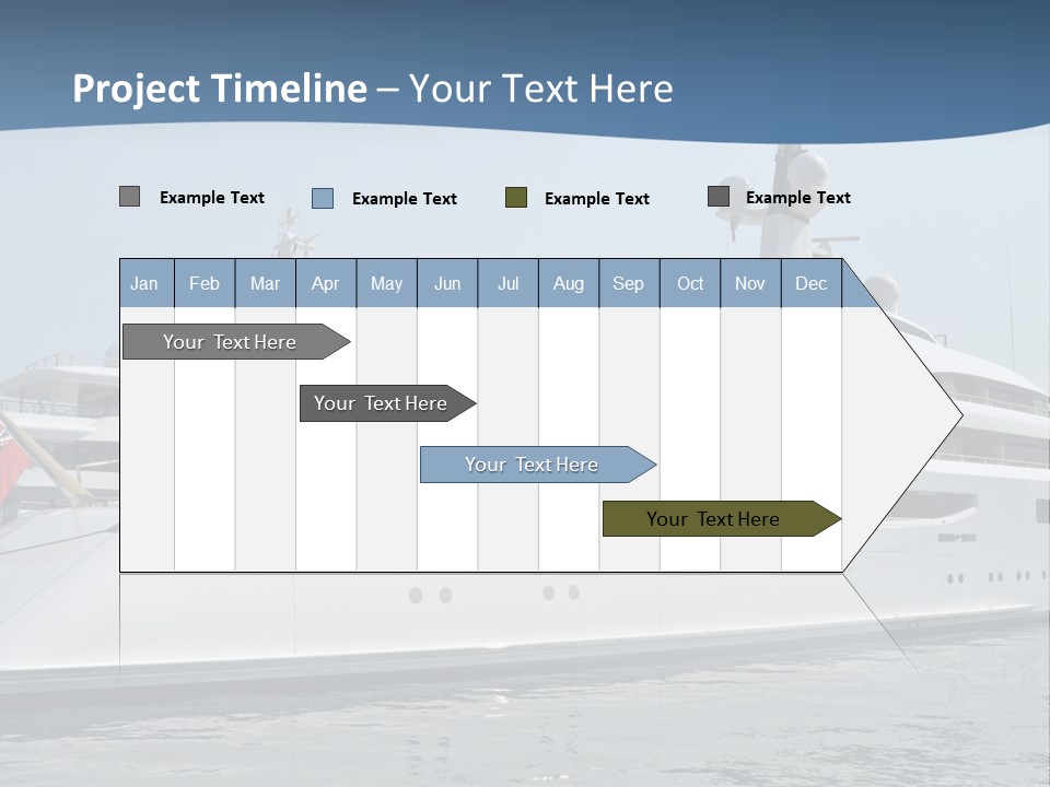 A Large White Boat In A Body Of Water PowerPoint Template