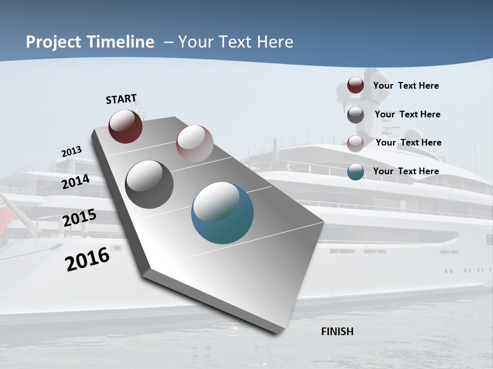 A Large White Boat In A Body Of Water PowerPoint Template