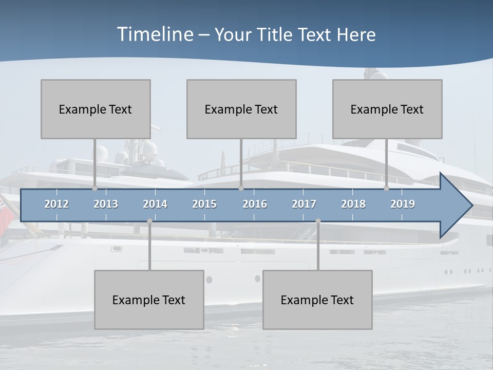 A Large White Boat In A Body Of Water PowerPoint Template