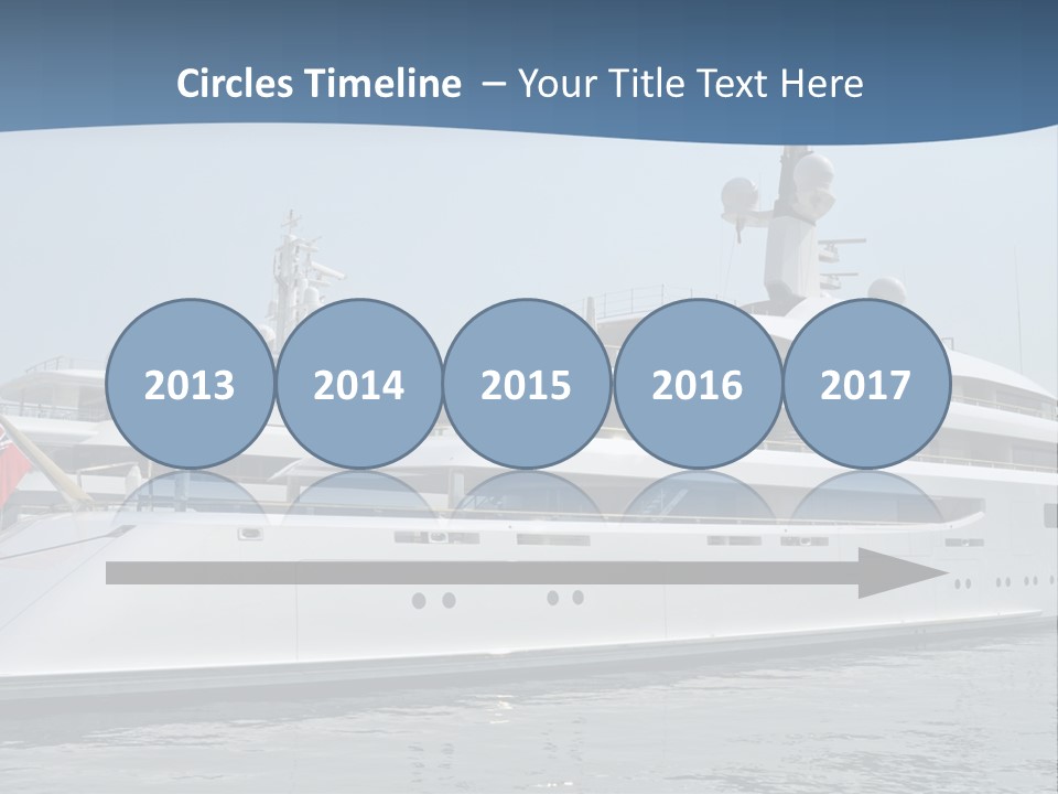 A Large White Boat In A Body Of Water PowerPoint Template