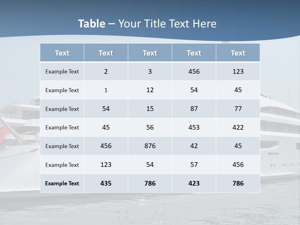 A Large White Boat In A Body Of Water PowerPoint Template