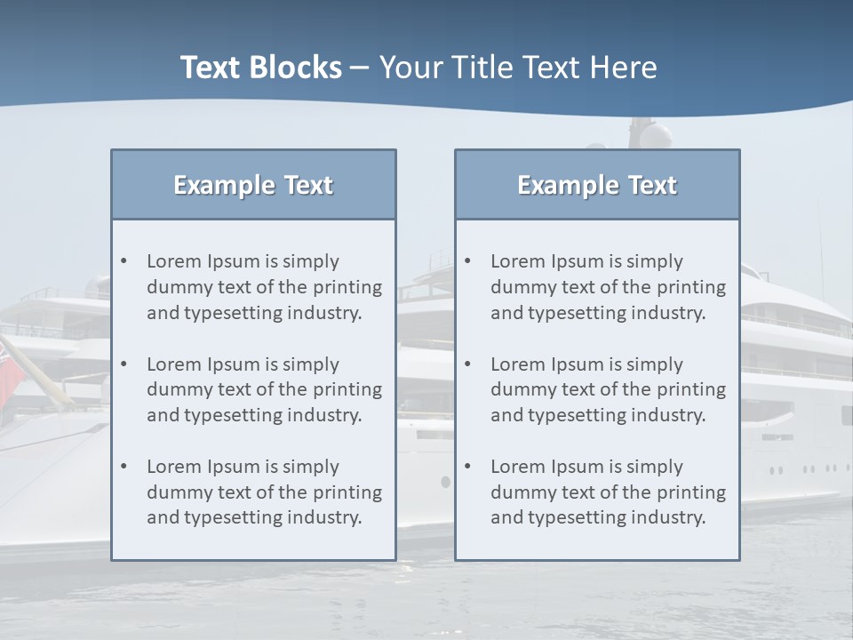A Large White Boat In A Body Of Water PowerPoint Template