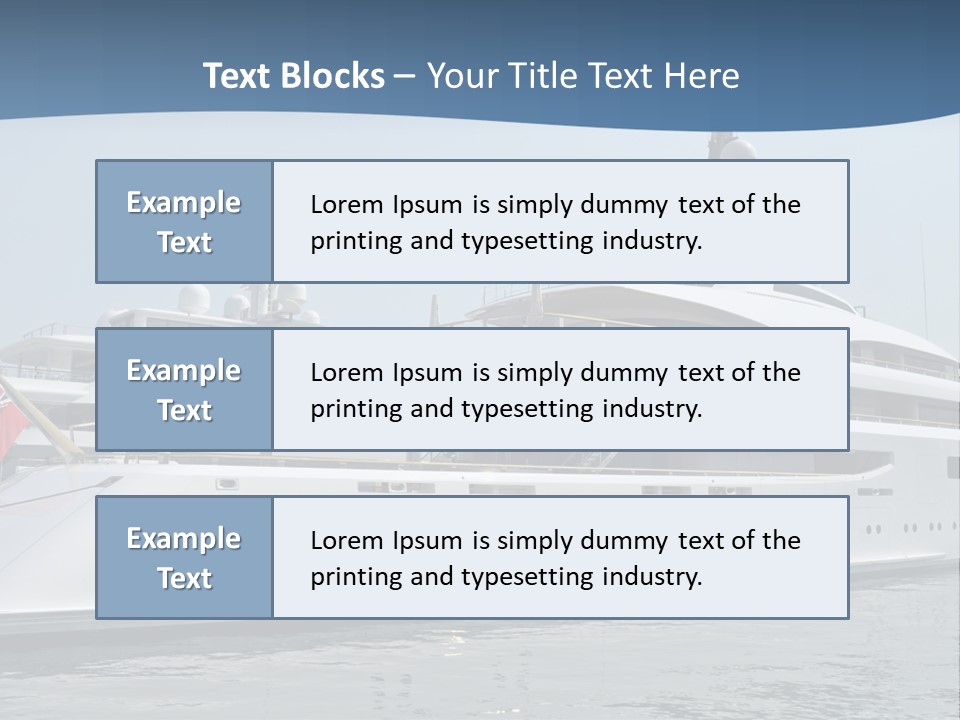 A Large White Boat In A Body Of Water PowerPoint Template