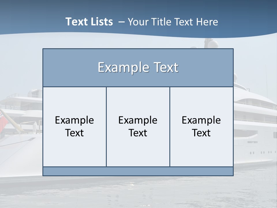 A Large White Boat In A Body Of Water PowerPoint Template