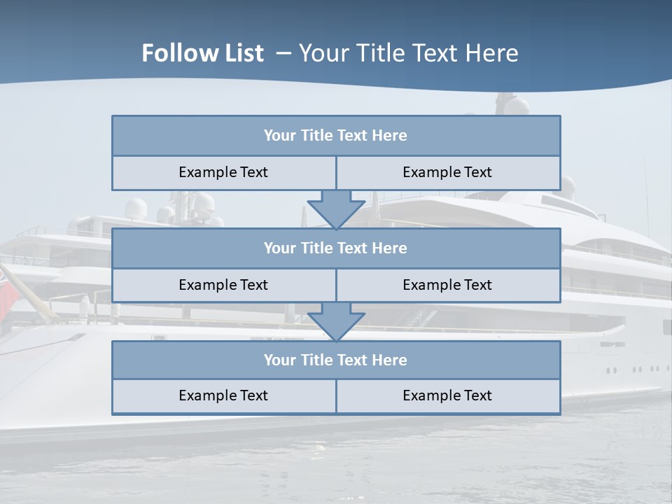 A Large White Boat In A Body Of Water PowerPoint Template