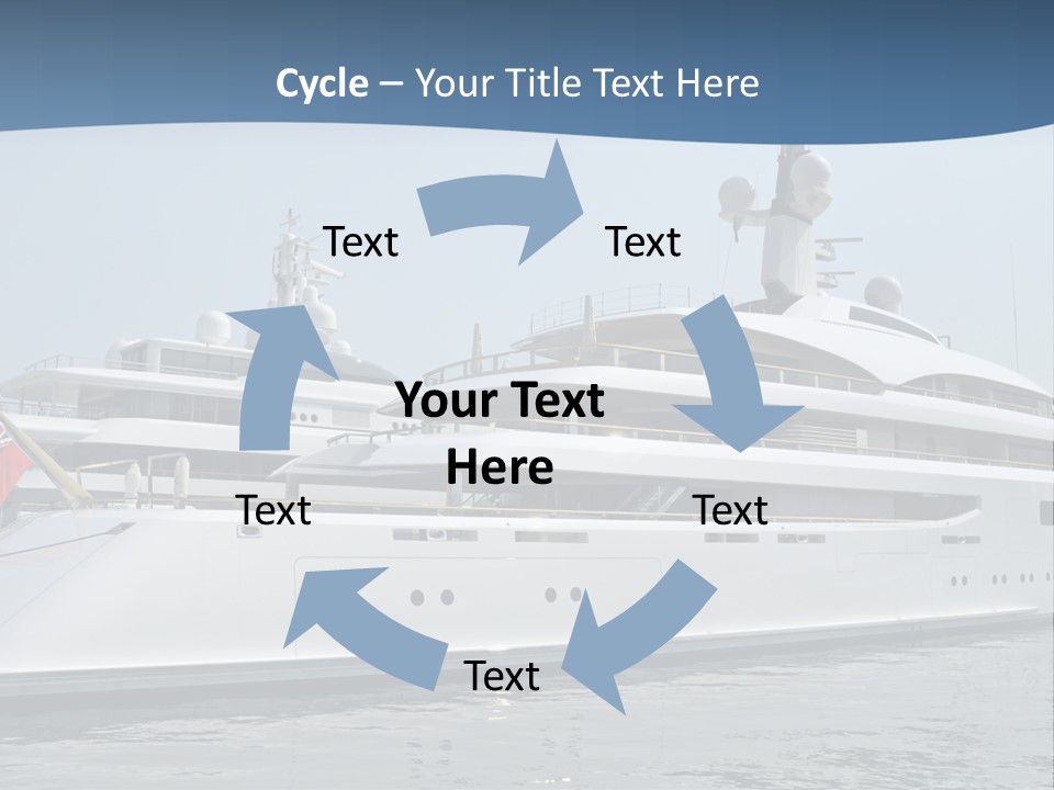 A Large White Boat In A Body Of Water PowerPoint Template