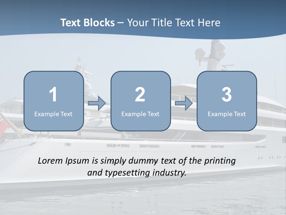 A Large White Boat In A Body Of Water PowerPoint Template