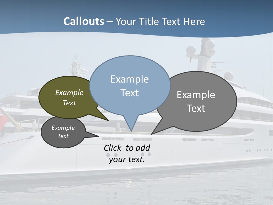 A Large White Boat In A Body Of Water PowerPoint Template