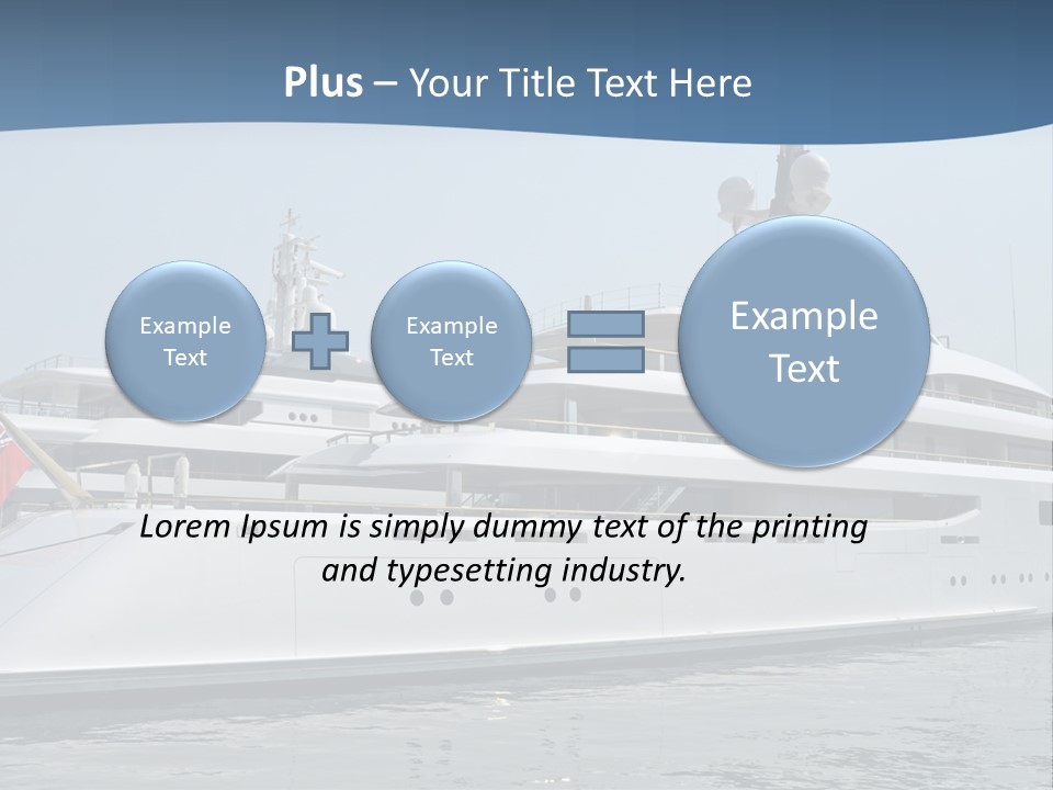 A Large White Boat In A Body Of Water PowerPoint Template