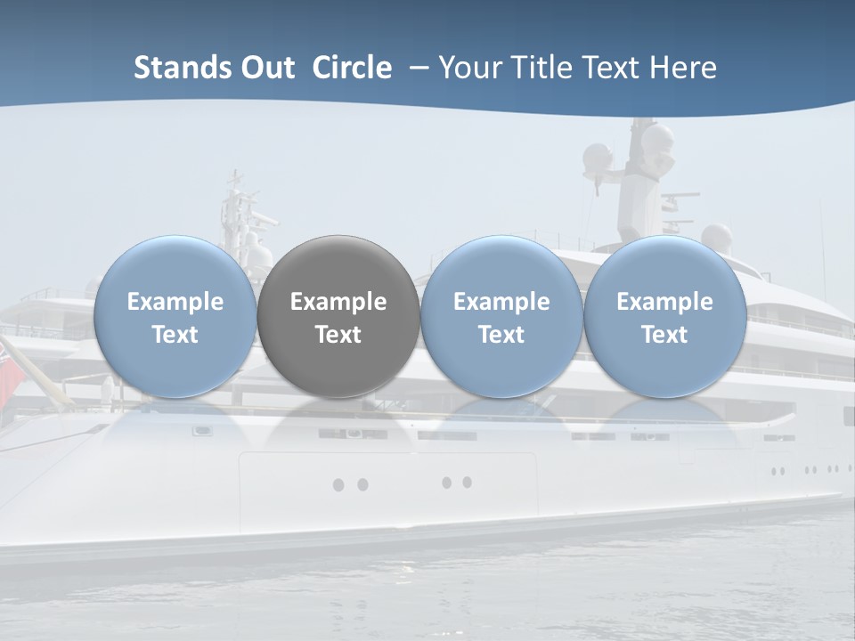 A Large White Boat In A Body Of Water PowerPoint Template