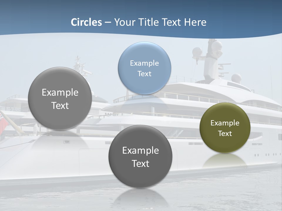 A Large White Boat In A Body Of Water PowerPoint Template