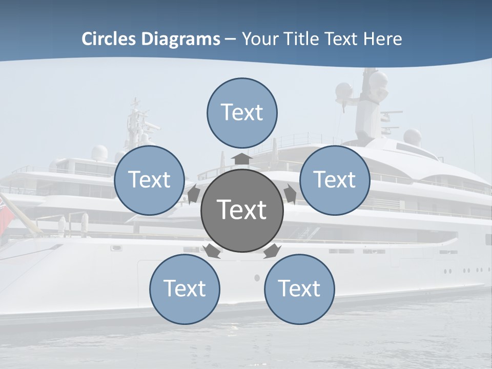 A Large White Boat In A Body Of Water PowerPoint Template