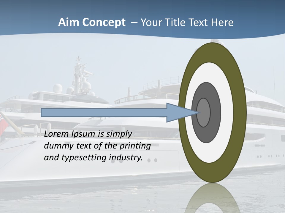 A Large White Boat In A Body Of Water PowerPoint Template