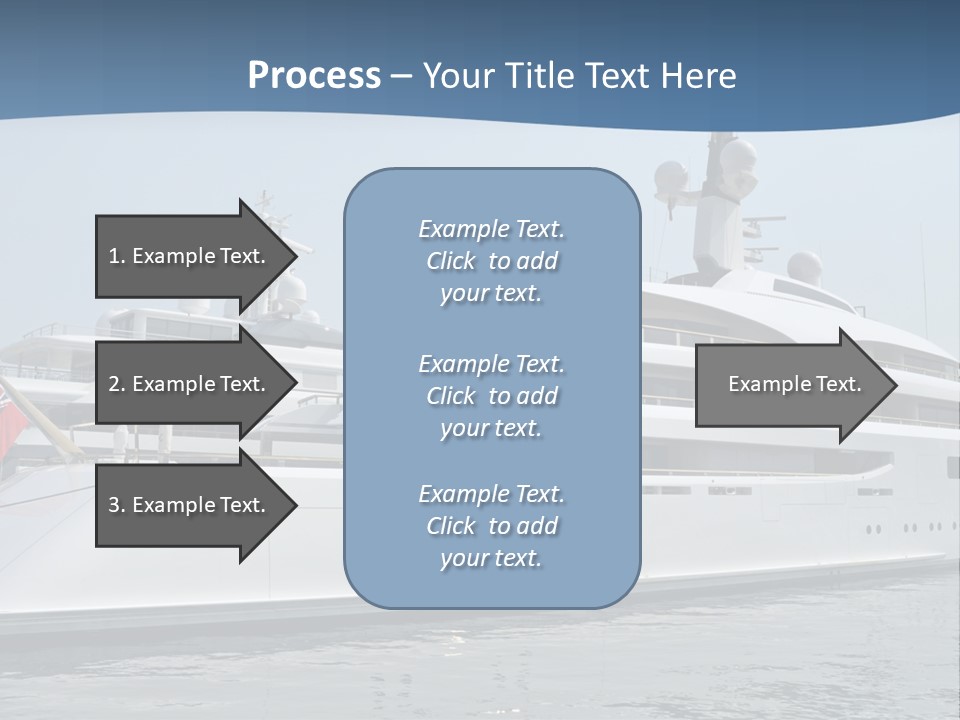 A Large White Boat In A Body Of Water PowerPoint Template