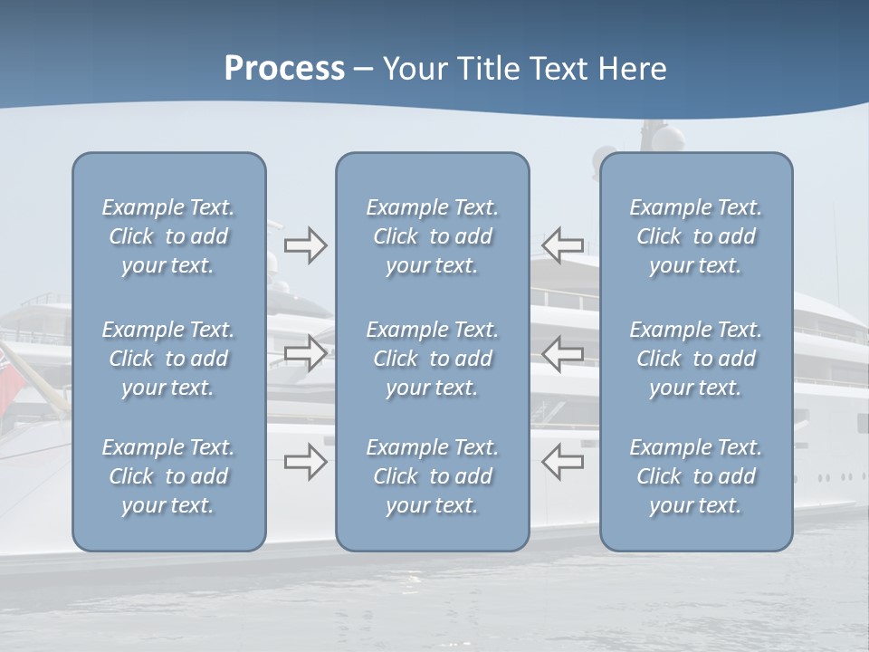 A Large White Boat In A Body Of Water PowerPoint Template