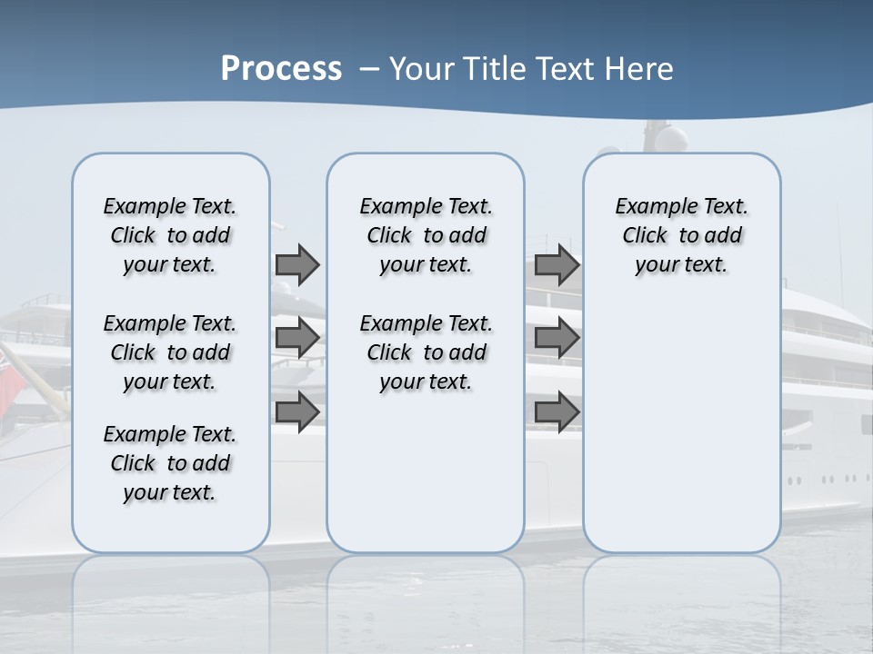A Large White Boat In A Body Of Water PowerPoint Template