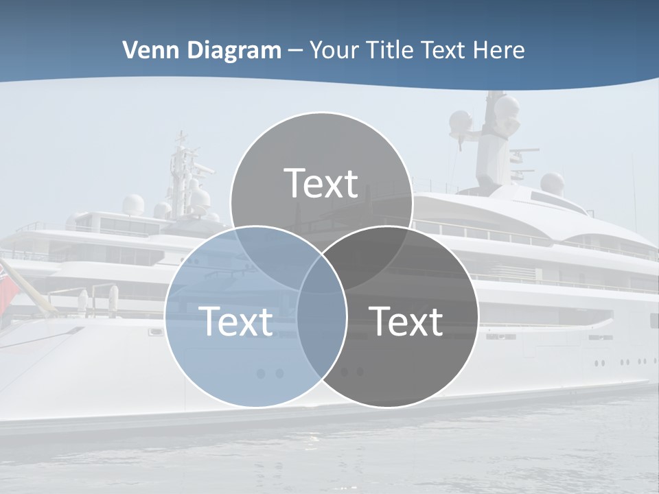 A Large White Boat In A Body Of Water PowerPoint Template