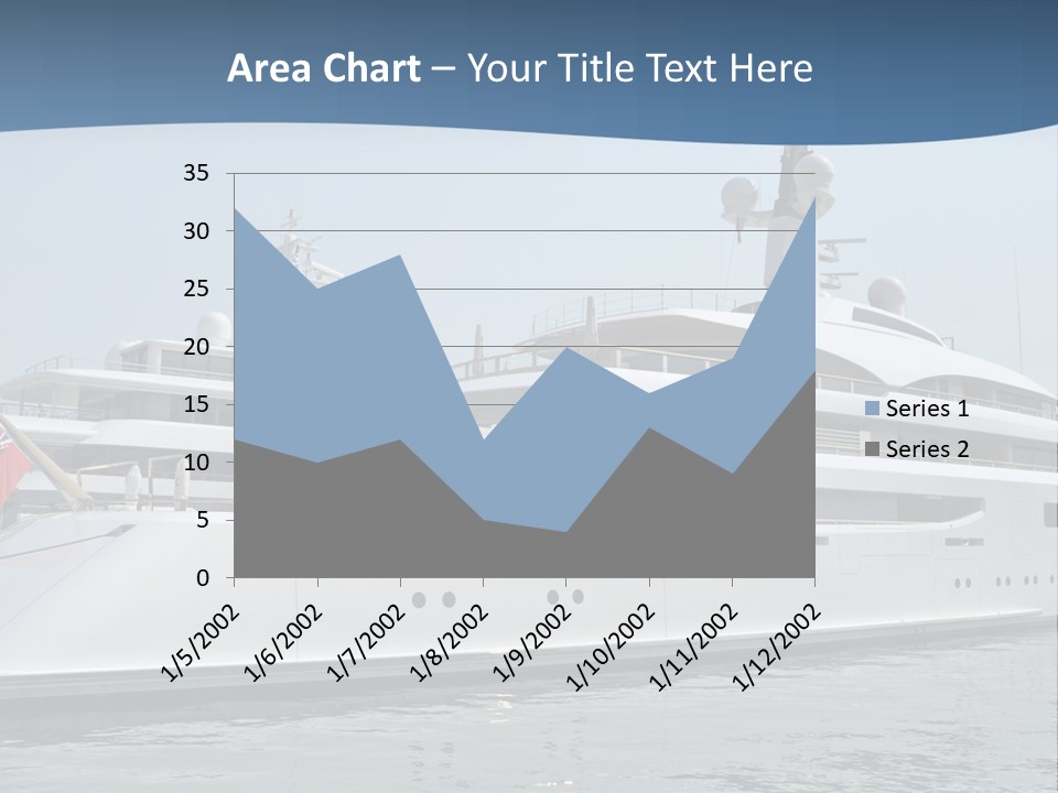 A Large White Boat In A Body Of Water PowerPoint Template