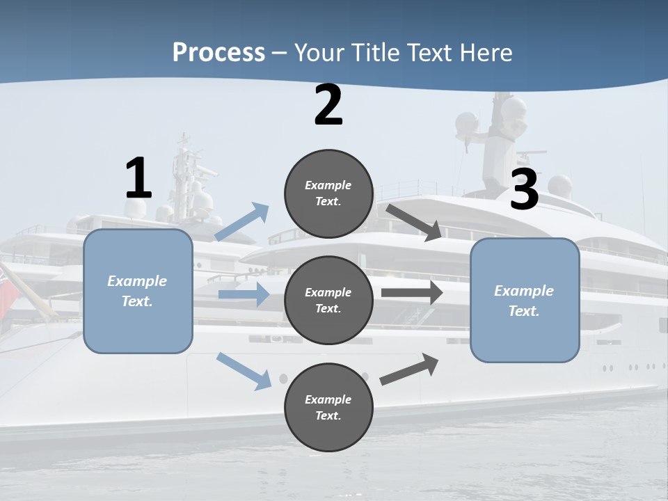 A Large White Boat In A Body Of Water PowerPoint Template