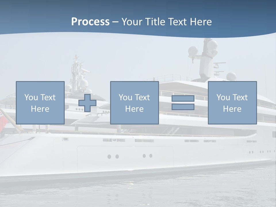 A Large White Boat In A Body Of Water PowerPoint Template