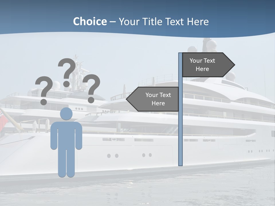 A Large White Boat In A Body Of Water PowerPoint Template