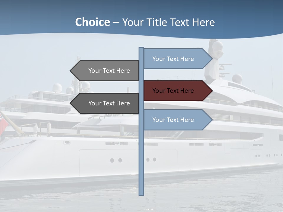 A Large White Boat In A Body Of Water PowerPoint Template