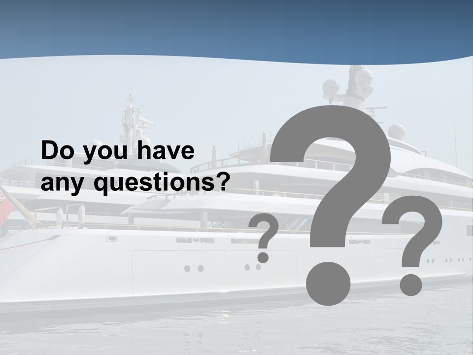 A Large White Boat In A Body Of Water PowerPoint Template