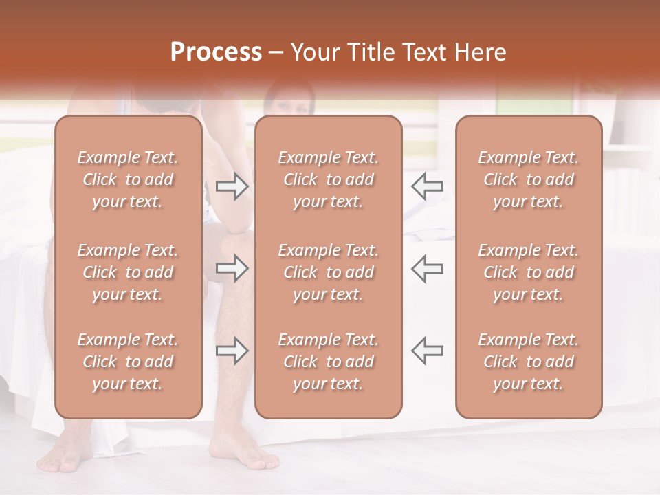 A Man Sitting On A Bed Next To A Woman PowerPoint Template