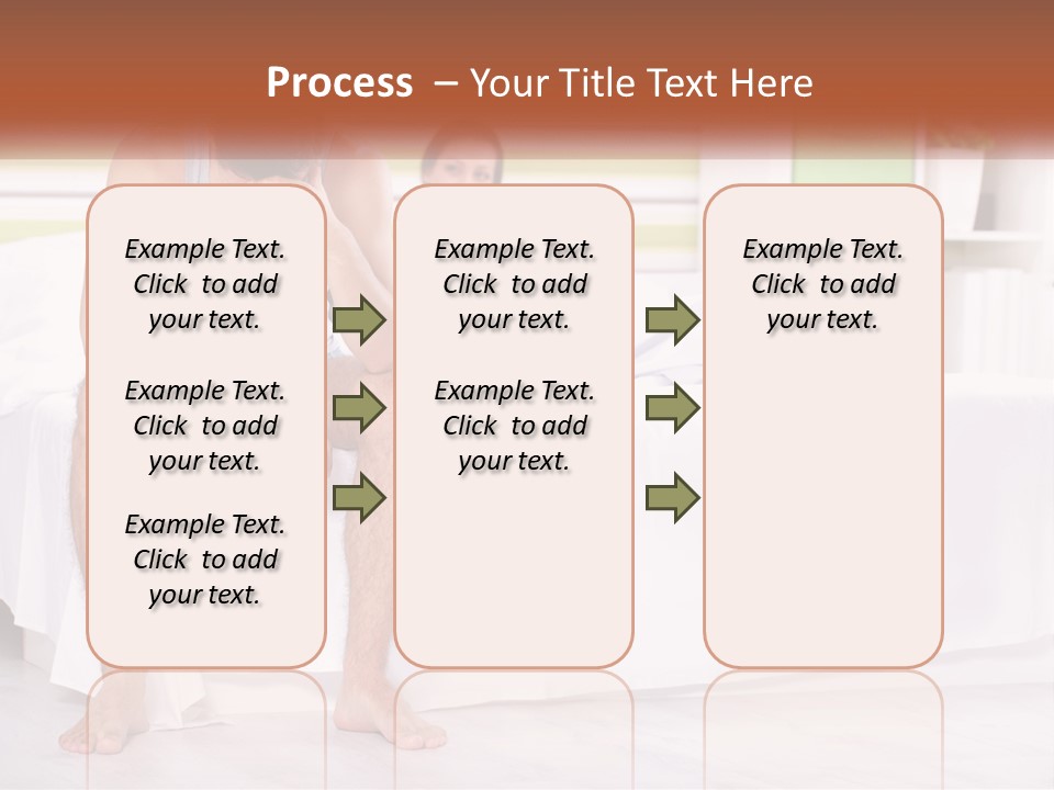A Man Sitting On A Bed Next To A Woman PowerPoint Template