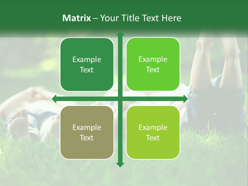 A Group Of People Laying On Top Of A Lush Green Field PowerPoint Template