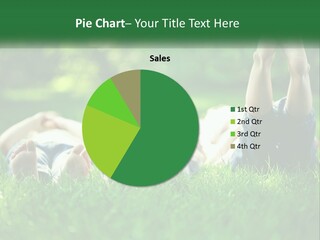 A Group Of People Laying On Top Of A Lush Green Field PowerPoint Template