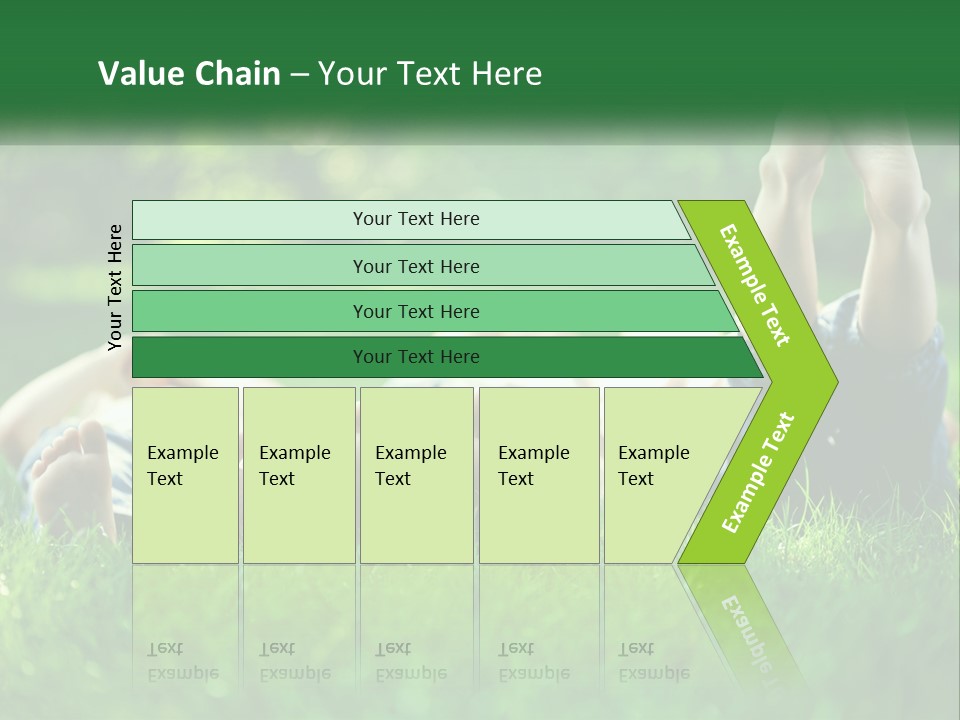 A Group Of People Laying On Top Of A Lush Green Field PowerPoint Template