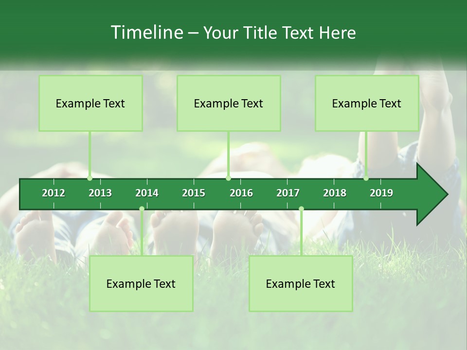 A Group Of People Laying On Top Of A Lush Green Field PowerPoint Template