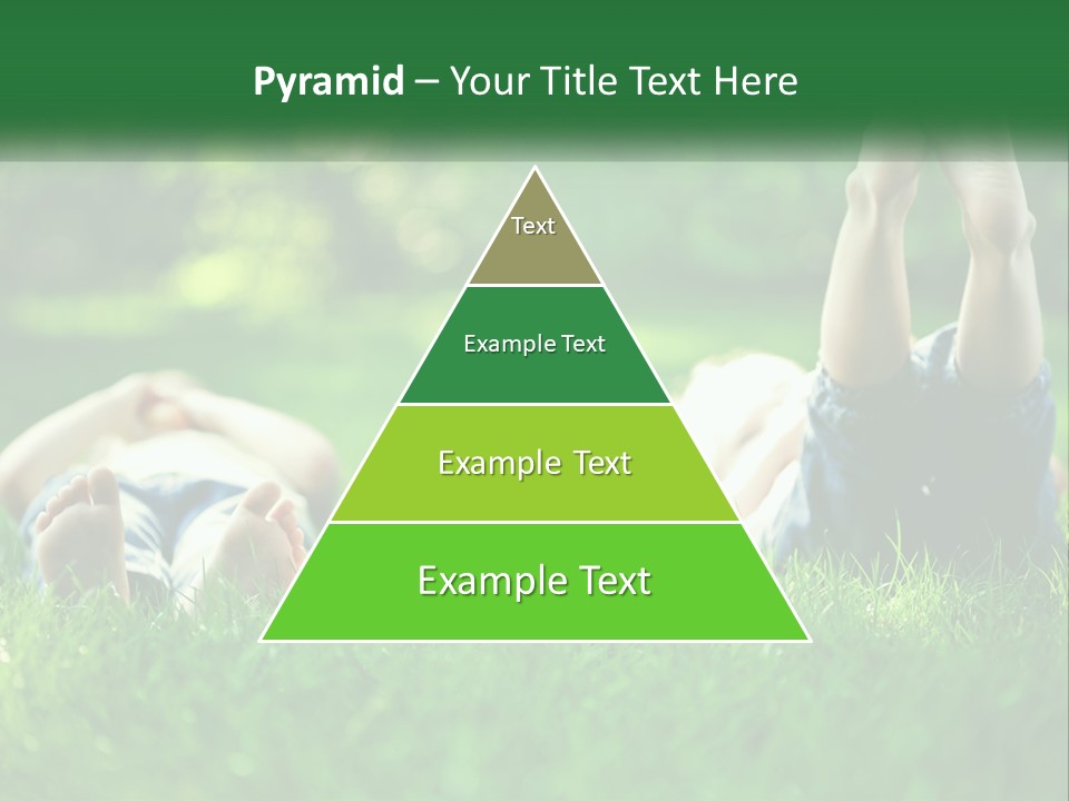 A Group Of People Laying On Top Of A Lush Green Field PowerPoint Template