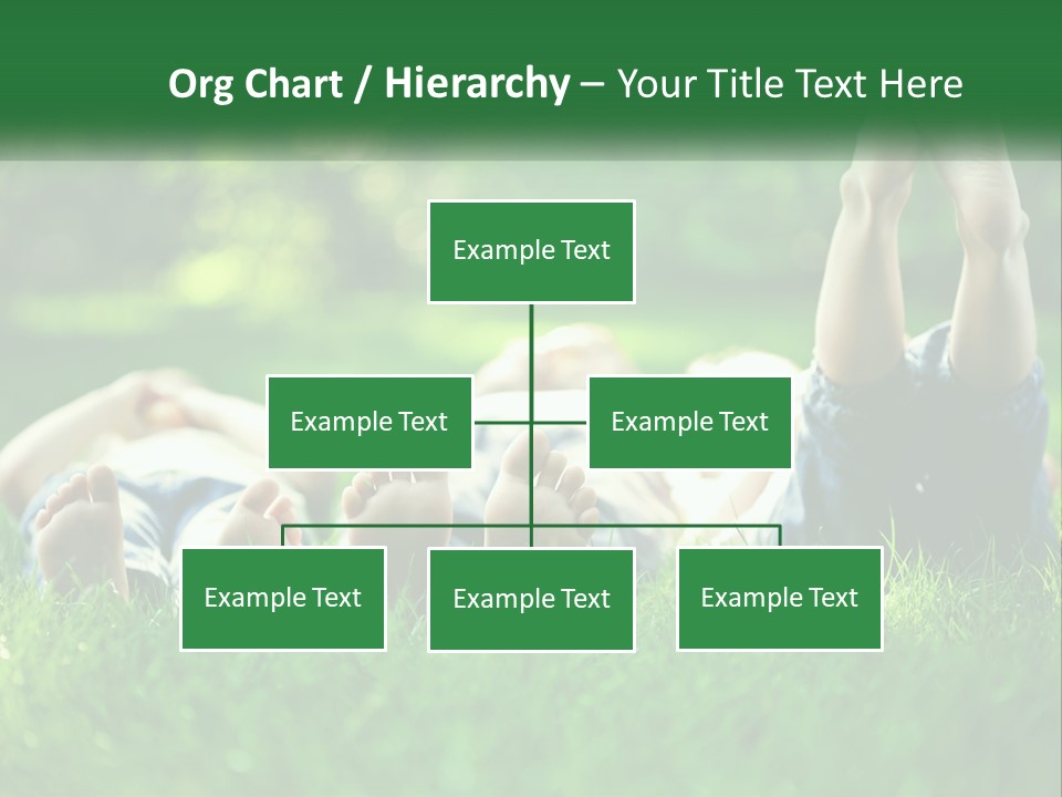 A Group Of People Laying On Top Of A Lush Green Field PowerPoint Template