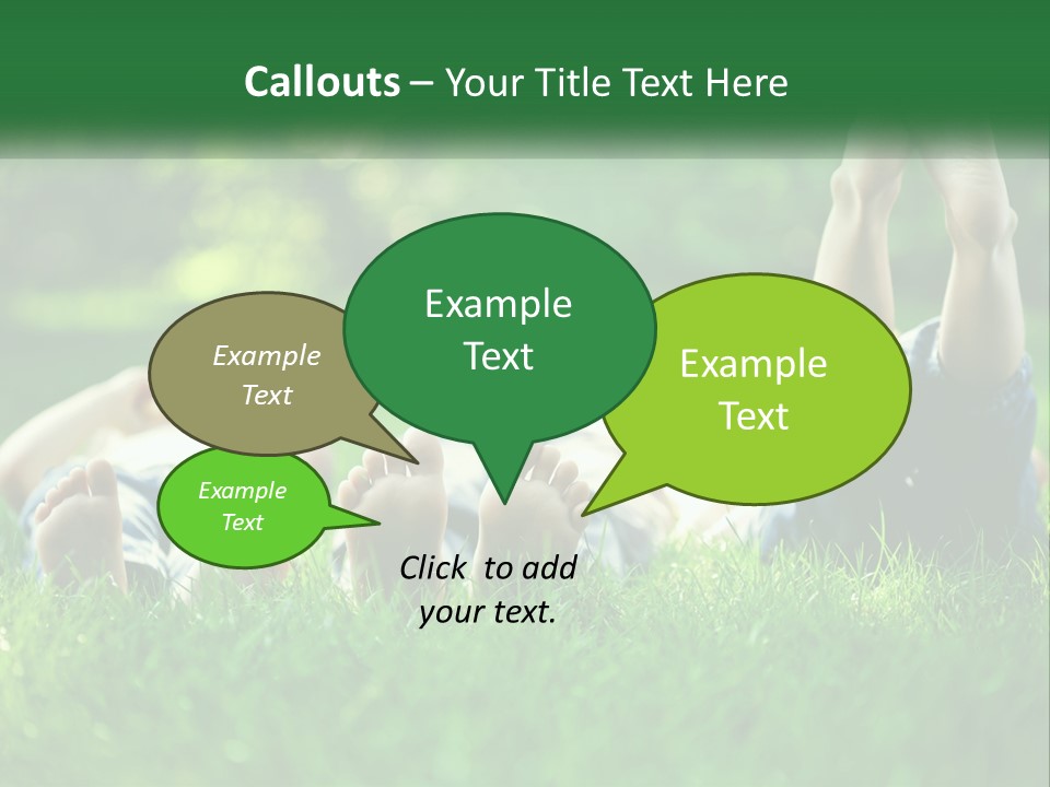 A Group Of People Laying On Top Of A Lush Green Field PowerPoint Template
