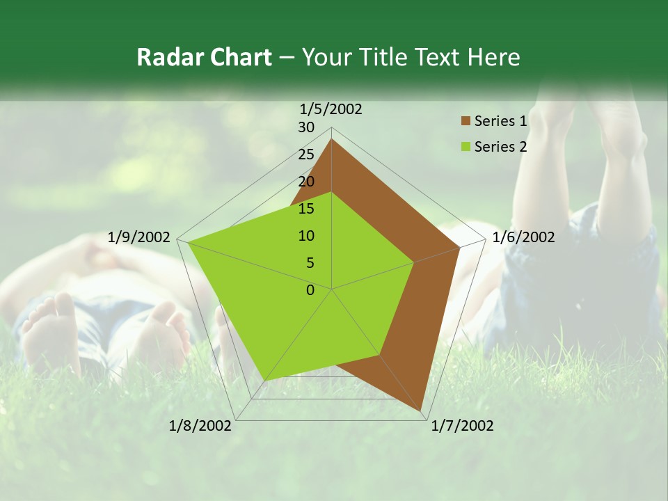 A Group Of People Laying On Top Of A Lush Green Field PowerPoint Template