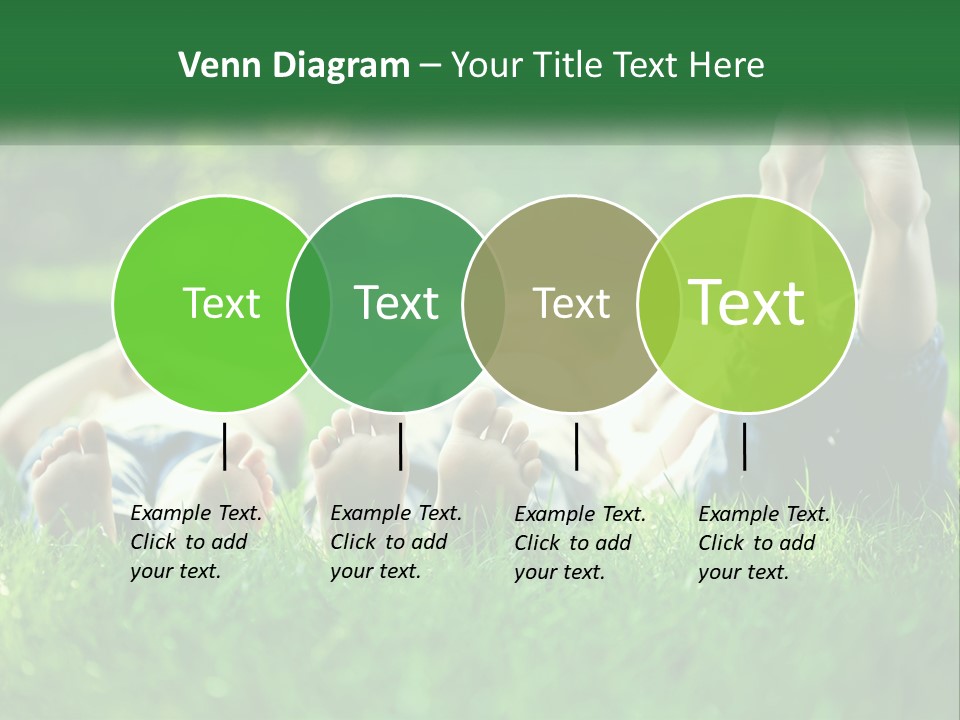 A Group Of People Laying On Top Of A Lush Green Field PowerPoint Template